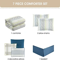 Stratford Park Hamish 7pc Lightweight Comforter Set