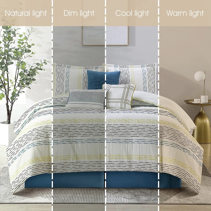Stratford Park Hamish 7pc Lightweight Comforter Set