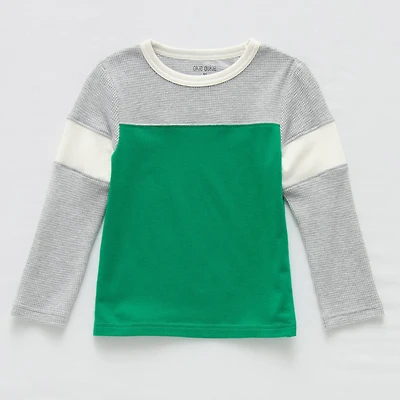 Okie Dokie Toddler & Little Boys Crew Neck Long Sleeve Regular Fit Thermal Top