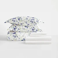 Casual Comfort Patterned Down Alternative Complete Bedding Set with Sheets