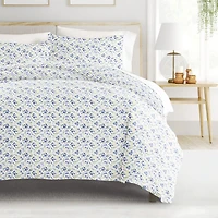 Casual Comfort Patterned Down Alternative Complete Bedding Set with Sheets