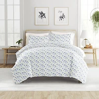 Casual Comfort Patterned Down Alternative Complete Bedding Set with Sheets