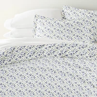Casual Comfort Patterned Down Alternative Complete Bedding Set with Sheets