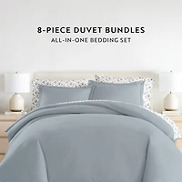 Casual Comfort Solid Down Alternative Complete Bedding Set with Sheets