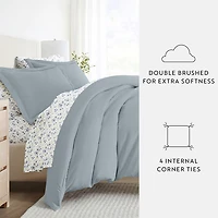 Casual Comfort Solid Down Alternative Complete Bedding Set with Sheets
