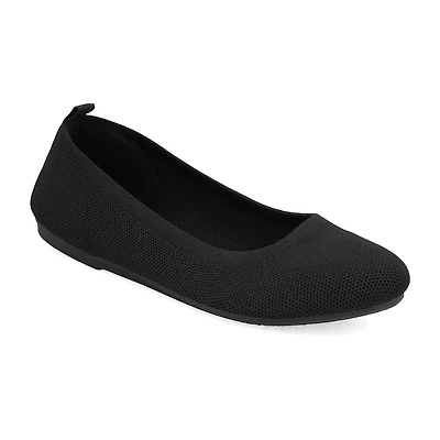 Mia Girl Knit Womens Round Closed Toe Ballet Flats