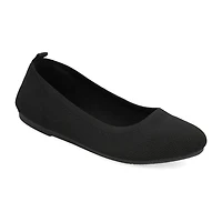 Mia Girl Knit Womens Round Closed Toe Ballet Flats