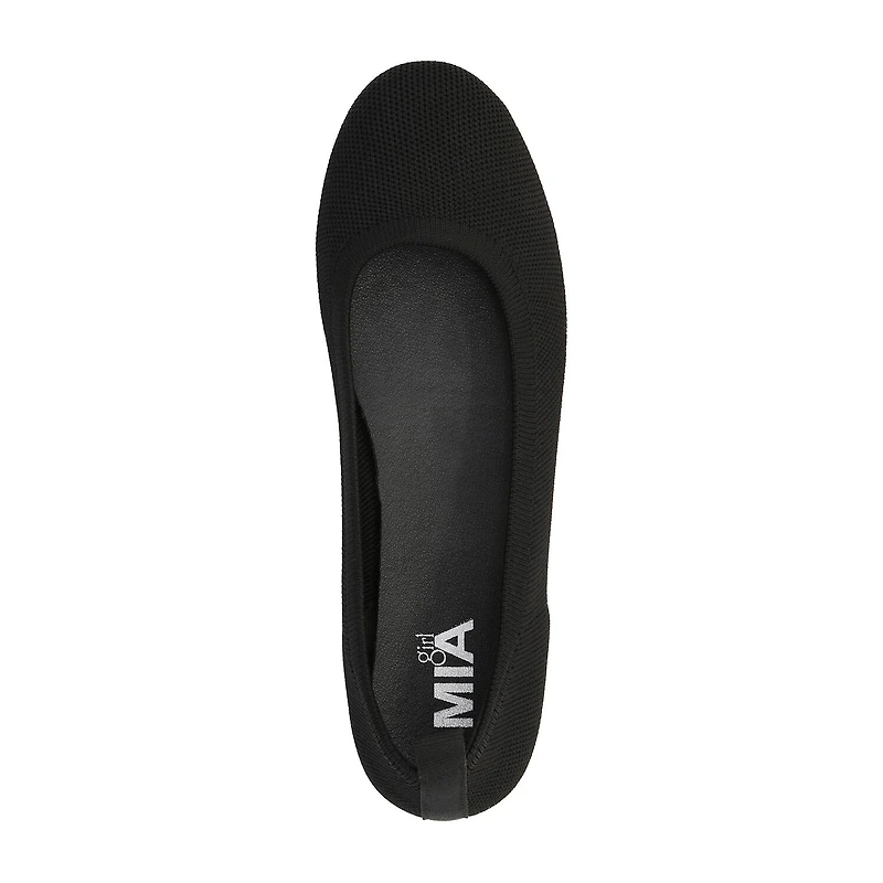 Mia Girl Knit Womens Round Closed Toe Ballet Flats