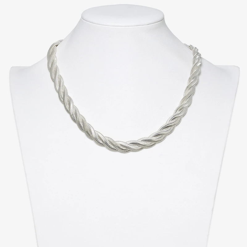 Bold Elements Womens Stainless Steel 18 Inch Snake Chain Necklace