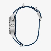 Caravelle Designed By Bulova Mens Blue Strap Watch 43c126