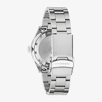 Caravelle Designed By Bulova Mens Silver Tone Stainless Steel Bracelet Watch 43b175