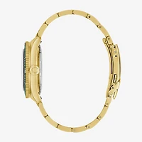 Caravelle Designed By Bulova Mens Gold Tone Stainless Steel Bracelet Watch 44b128