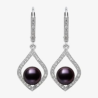 Cultured Freshwater Pearl Sterling Silver Drop Earrings