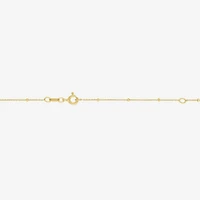 North Star Womens Lab Created Blue Sapphire 14K Gold Over Silver Star 16 Inch Pendant Necklace