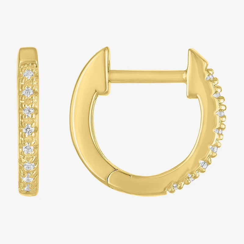 Yes, Please! (G-H,Si2-I1) Womens Diamond Accent Lab Grown White Diamond Accent 14K Gold Over Silver 2 Pair Jewelry Set
