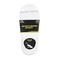 Skechers Sport Slip In Mens Multi-Pack 6 Pair No Show Socks