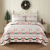 Avanti Bows And Branches Set Reversible Quilt