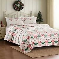 Avanti Bows And Branches Set Reversible Quilt