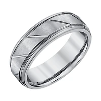 Mens 7MM Tungsten Wedding Band