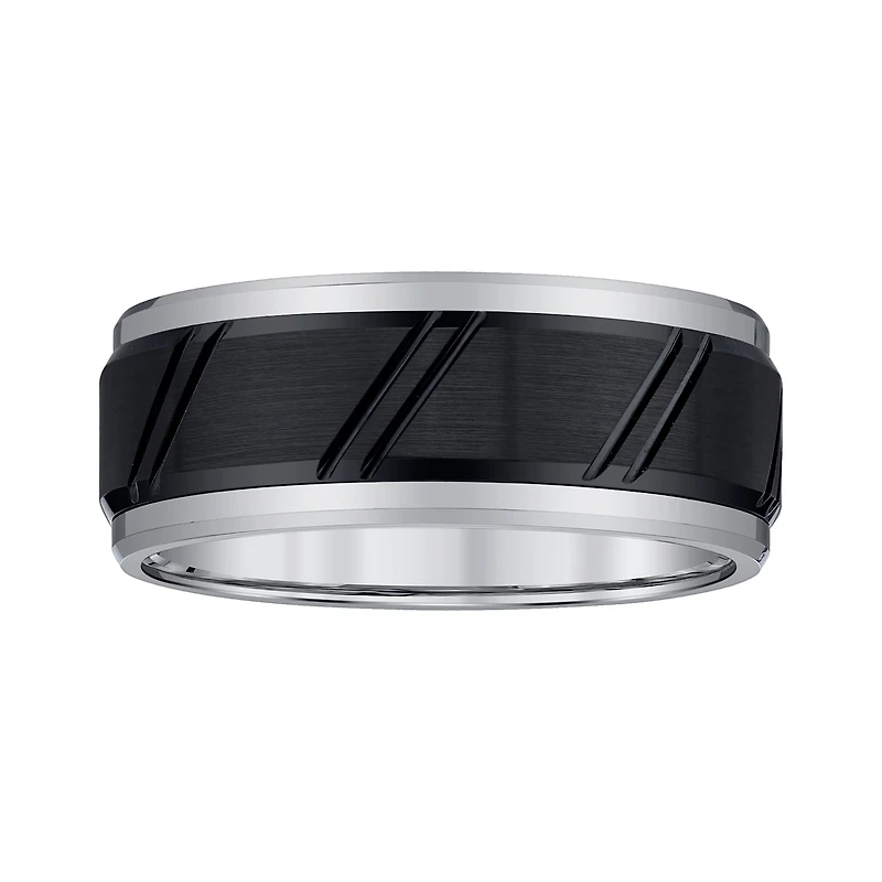 Mens 9mm Tungsten Wedding Band