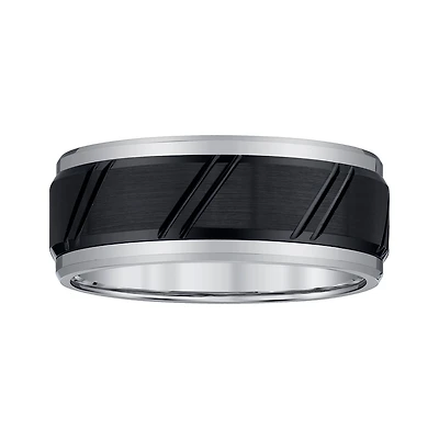 Mens 9mm Tungsten Wedding Band