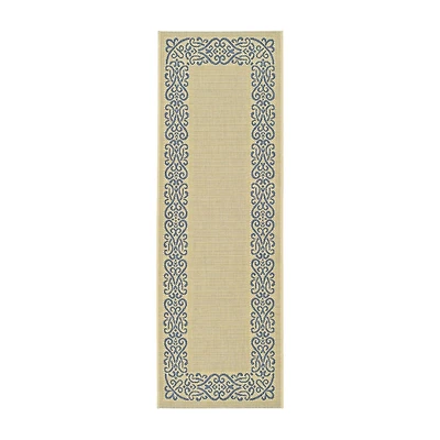 Safavieh Courtyard Collection Dara Oriental Indoor/Outdoor Runner Rug