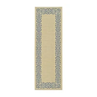 Safavieh Courtyard Collection Dara Oriental Indoor/Outdoor Runner Rug