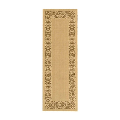 Safavieh Courtyard Collection Dara Oriental Indoor/Outdoor Runner Rug