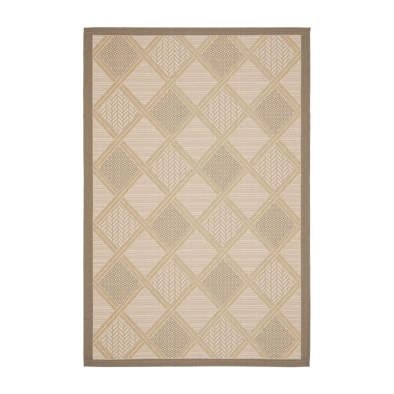Safavieh Courtyard Collection Jytte Geometric Indoor/Outdoor Area Rug