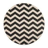 Safavieh Courtyard Collection Kalisha Geometric Indoor/Outdoor Round Area Rug