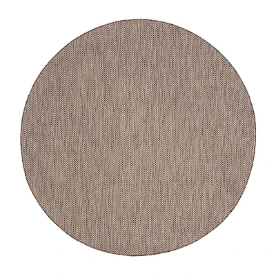 Safavieh Courtyard Collection Katelyn Geometric Indoor/Outdoor Round Area Rug