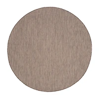 Safavieh Courtyard Collection Katelyn Geometric Indoor/Outdoor Round Area Rug