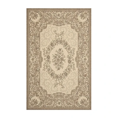 Safavieh Courtyard Collection Dorothea Oriental Indoor/Outdoor Area Rug