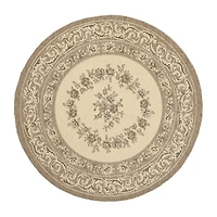 Safavieh Courtyard Collection Dorothea Oriental Indoor/Outdoor Round Area Rug
