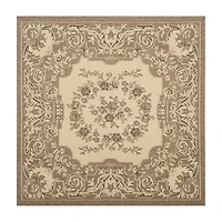 Safavieh Courtyard Collection Dorothea Oriental Indoor/Outdoor Square Area Rug