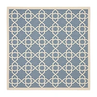Safavieh Courtyard Collection Nicol Geometric Indoor/Outdoor Square Area Rug