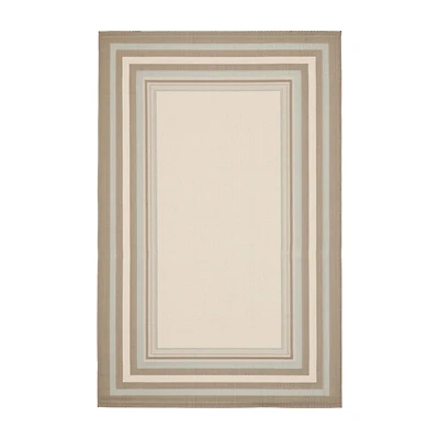 Safavieh Courtyard Collection Saxon Bordered Indoor/Outdoor Area Rug