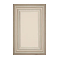 Safavieh Courtyard Collection Saxon Bordered Indoor/Outdoor Area Rug