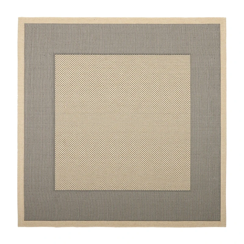 Safavieh Courtyard Collection Trina Bordered Indoor/Outdoor Square Area Rug