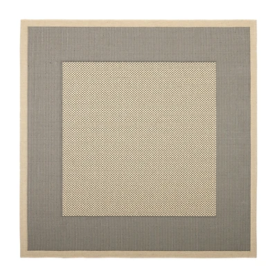 Safavieh Courtyard Collection Trina Bordered Indoor/Outdoor Square Area Rug