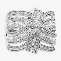 Effy Final Call Womens / CT. T.W. Natural Diamond 14K Gold Crossover Band