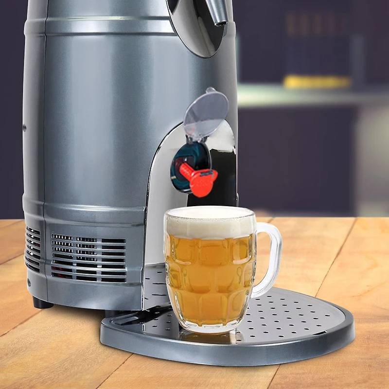 5L Mini Beer Keg Cooler with Gravity and Pressurized Taps