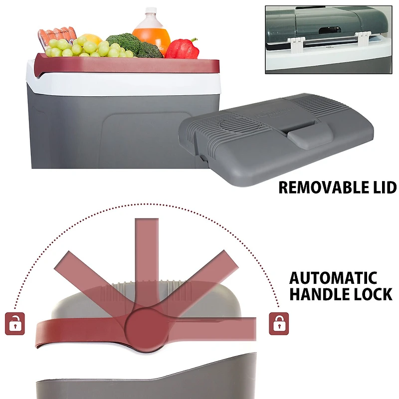 Koolatron Fun Kool Thermoelectric Iceless Cooler 24L