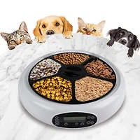 Lentek Programmable Five Meal Pet Dish with Voice Message