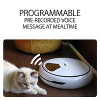 Lentek Programmable Five Meal Pet Dish with Voice Message