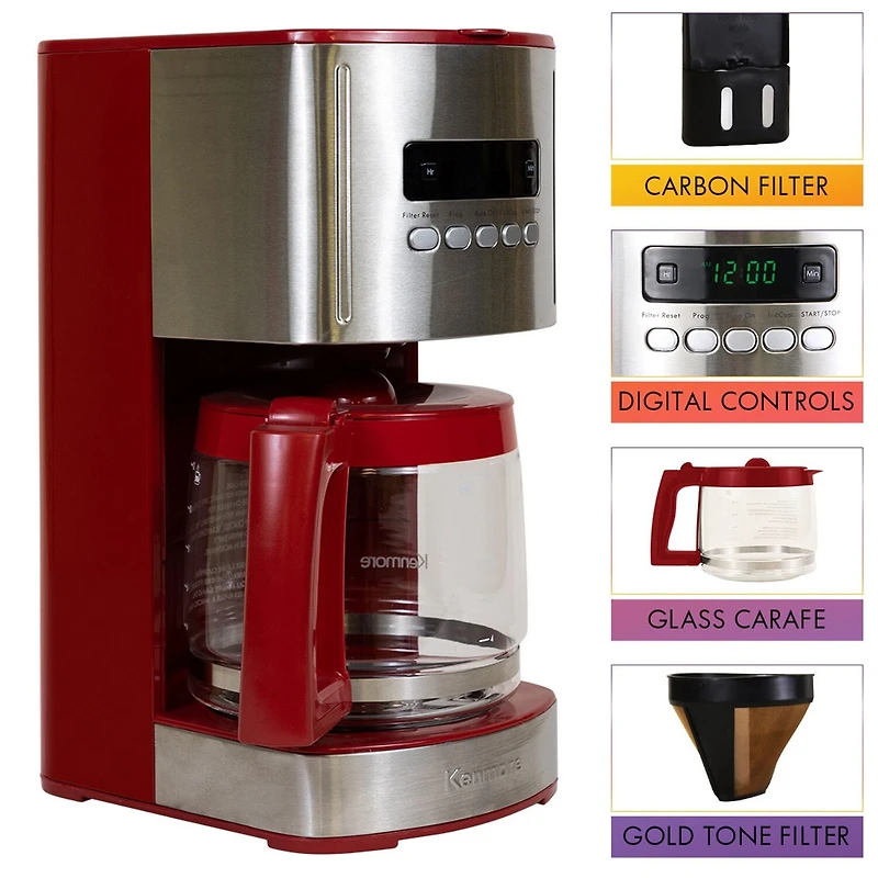 Kenmore® Programmable 12-Cup Coffee Maker, White