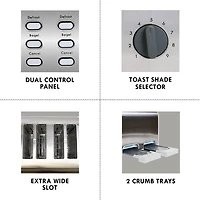 Kenmore 4-Slice White Dual Control Toaster