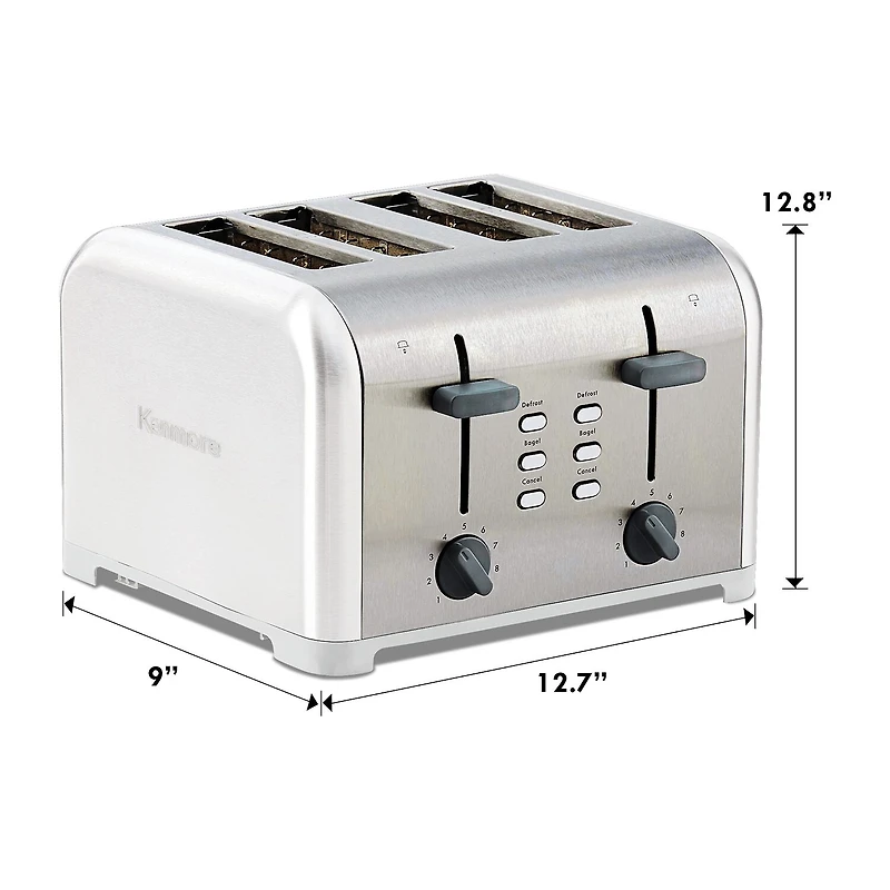 Kenmore 4-Slice White Dual Control Toaster