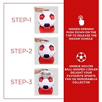 Coca-Cola Soccer Ball 5 Can Beverage Cooler