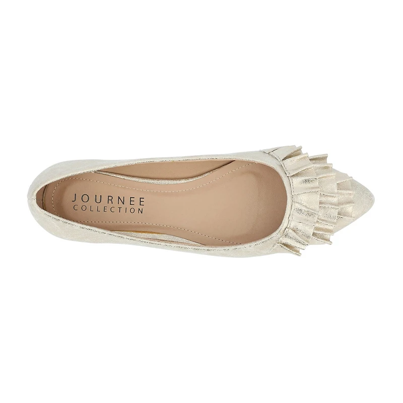 Journee Collection Womens Judy Slip-on Pointed Toe Ballet Flats